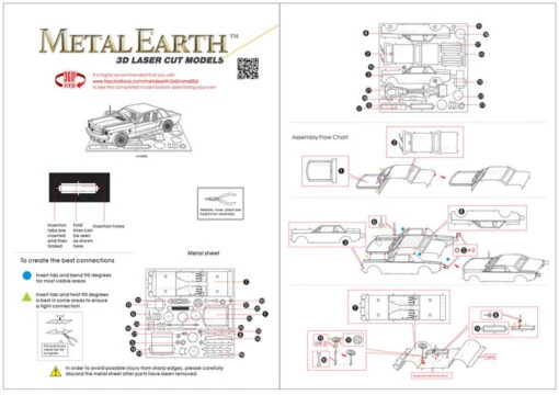 Metal Earth - 1965 Ford Mustang -Spel Speelgoed Winkel fordmustang web