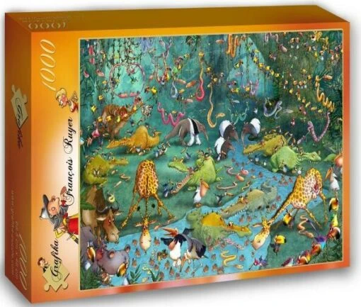 François Ruyer - Jungle (1000) -Spel Speelgoed Winkel fran ois ruyer puzzel 1000 stukjes