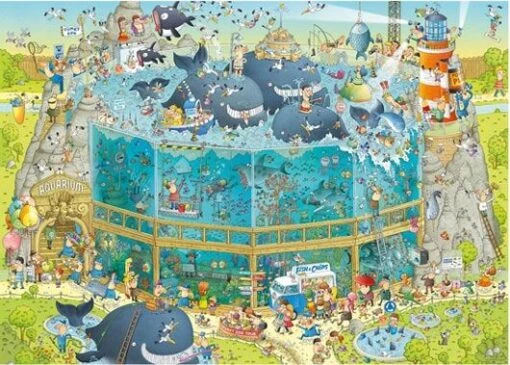 Ocean Habitat (1000) -Spel Speelgoed Winkel funky zoo ocean habitat puzzle web