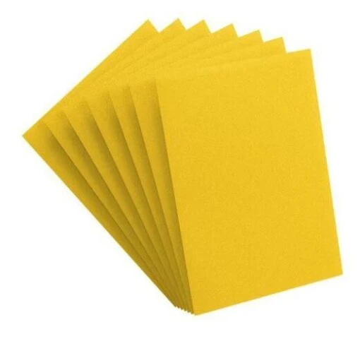 Standard Card Game Sleeves PRIME (66x91mm) GEEL (100) -Spel Speelgoed Winkel gamegenic sleeves geel