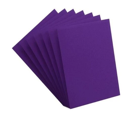 Standard Card Game Sleeves PRIME (66x91mm) PURPER (100) -Spel Speelgoed Winkel gekleurde sleeves purper web