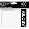 Standard Sleeves Gloss Eclipse (66x91mm) Arctic White (100) -Spel Speelgoed Winkel gloss eclipse sleeves white