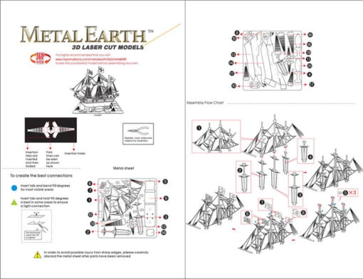 Metal Earth - Golden Hind -Spel Speelgoed Winkel goldenhind web