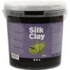 Silk Clay Zwart 650g -Spel Speelgoed Winkel grote pot zwarte silk clay web