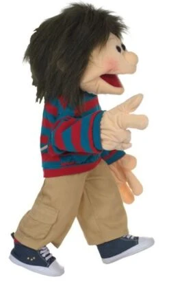 Chrischi Met Schoudertas W809 (65cm) -Spel Speelgoed Winkel handpop chrischi web