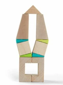 3D Compositiespel Scheve Torens -Spel Speelgoed Winkel houten bouwspel met scheve torens