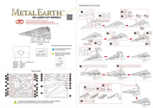 Metal Earth Star Wars - Imperial Star Destroyer -Spel Speelgoed Winkel imperial star destroyer web