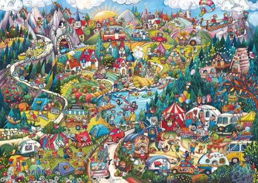 Go Camping (2000) -Spel Speelgoed Winkel jigsaw puzzle camping 2000 stukjes