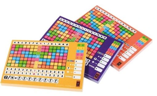 Keer Op Keer Scorebloks - Level 2, 3 En 4 -Spel Speelgoed Winkel keer op keer oranje paars geel inhoud web