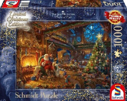 Santa Claus And His Elves (1000) -Spel Speelgoed Winkel kerstpuzzel santa and his elves 1