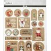 Stickers Met Kerstwensen -Spel Speelgoed Winkel kerststickers met zilverfolie