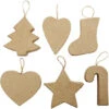 Kerstvormen (12 Assortiment) -Spel Speelgoed Winkel kerstvormen papier mach web