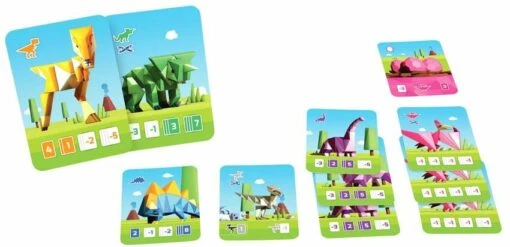 CuboSaurus -Spel Speelgoed Winkel layout kaarten cubosaurus