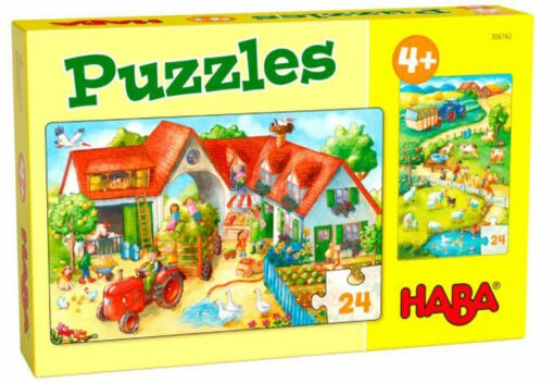 Puzzels Boerderij (2x 24) -Spel Speelgoed Winkel legpuzzel boerderij web
