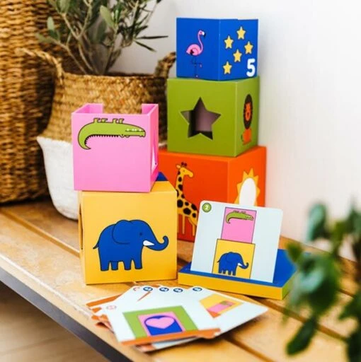 Peek-a-zoo -Spel Speelgoed Winkel logisch denkspel voor kleuters