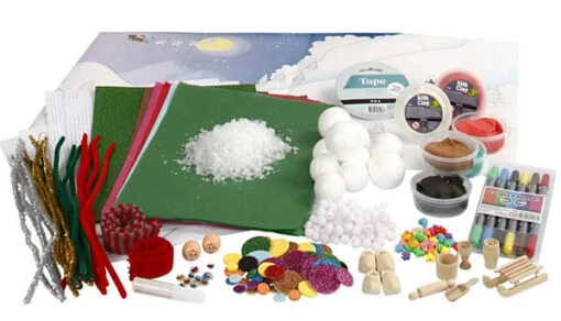 Knutselpakket Kerstlandschap -Spel Speelgoed Winkel materialenset voor een kerstlandschap web
