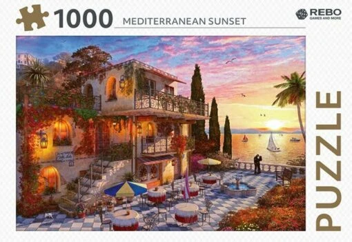 Mediterranean Sunset (1000) -Spel Speelgoed Winkel mediterranean sunset 1000 1