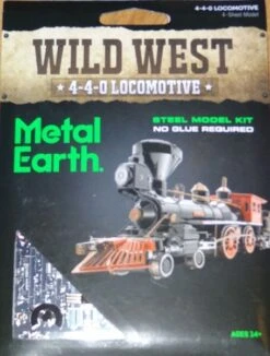 Metal Earth - Wild West 4-4-0 Locomotive -Spel Speelgoed Winkel metal earth locomotive verpakking web