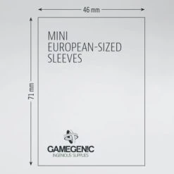 Mini European Card Game Sleeves PRIME (46x71mm) Clear (50) -Spel Speelgoed Winkel mini european web