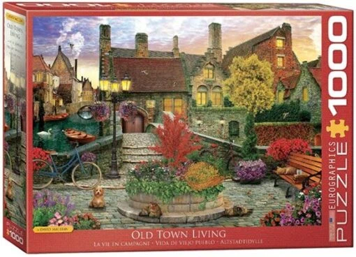 Old Town Living (1000) -Spel Speelgoed Winkel old town living puzzle 1000 teile.82002 1 web