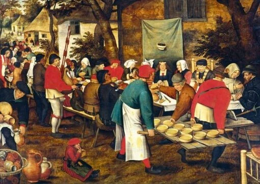 Pieter Brueghel - Boerenbruiloft, 1630 (2000) -Spel Speelgoed Winkel pieter brueghel boerenbruiloft