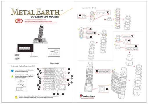 Metal Earth - Toren Van Pisa -Spel Speelgoed Winkel pisa web