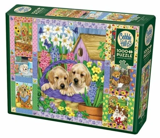 Puppies And Posies Quilt (1000) -Spel Speelgoed Winkel puppies and posies quilt