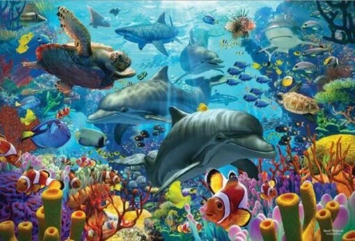 Coral Sea (2000) -Spel Speelgoed Winkel puzzel koraalzee 2000 stukjes