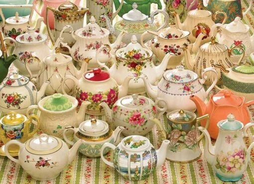 Teapots Too (1000) -Spel Speelgoed Winkel puzzel met theepotten 1