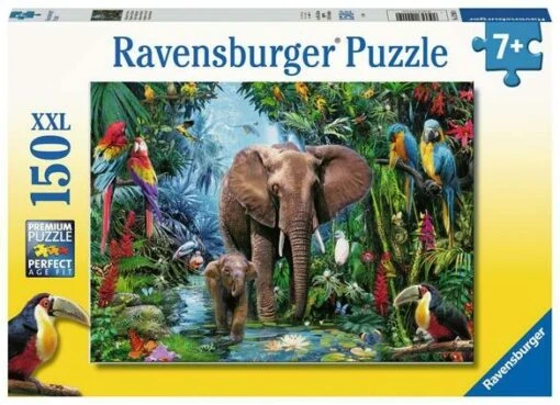 Olifanten In De Jungle (150) -Spel Speelgoed Winkel puzzel olifanten 150 stukjes