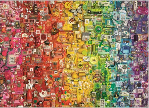 Colourful Rainbow (1000) -Spel Speelgoed Winkel puzzel regenboog kleuren web