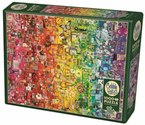 Colourful Rainbow (1000) -Spel Speelgoed Winkel puzzel regenboog web