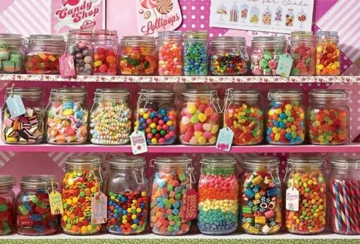 Candy Store (2000) -Spel Speelgoed Winkel puzzel snoepwinkel 2000 stukjes 1