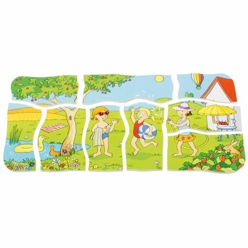 Lagenpuzzel 4 Seizoenen (36) -Spel Speelgoed Winkel puzzel over zomer
