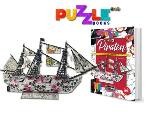 Puzzelboek Piraten -Spel Speelgoed Winkel puzzelboek piraten