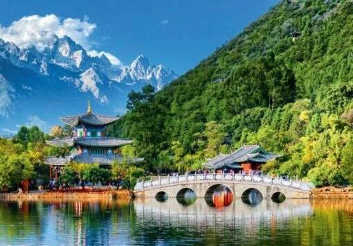 Jade Dragon Snow Mountain (1000) -Spel Speelgoed Winkel puzzle 1000 jade dragon snow mountain