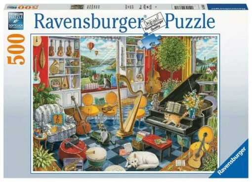 De Muziekkamer (500) -Spel Speelgoed Winkel ravensburger puzzel 16836 de muziekkamer