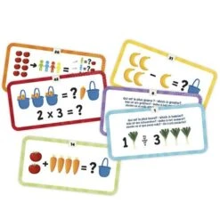 Rekenweegschaal -Spel Speelgoed Winkel rekenkaartjes met symbolen