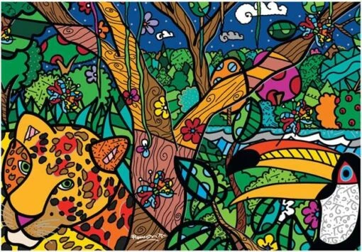 Romero Britto - Amazon (1000) -Spel Speelgoed Winkel romero britto amazon