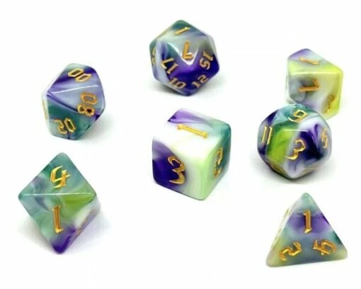 Role Playing Dice Siberian Iris (7 Dobbelstenen) -Spel Speelgoed Winkel rpg dice