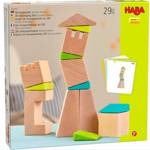 3D Compositiespel Scheve Torens -Spel Speelgoed Winkel scheve torens haba 30692