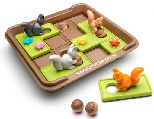 Squirrels Go Nuts -Spel Speelgoed Winkel spelletje eekhoorns smartgames web