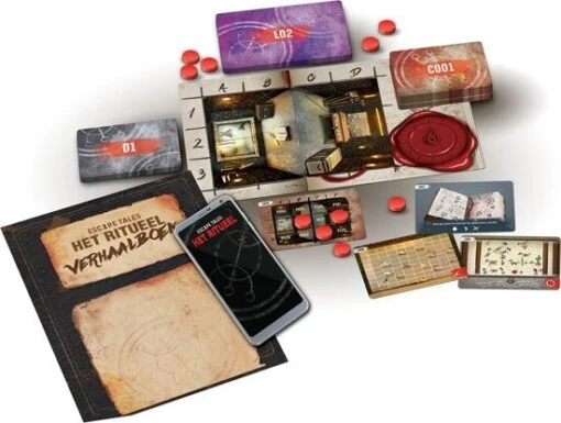 Escape Tales: Het Ritueel (NL) -Spel Speelgoed Winkel spelmateriaal escape tiles ritueel white goblin games web