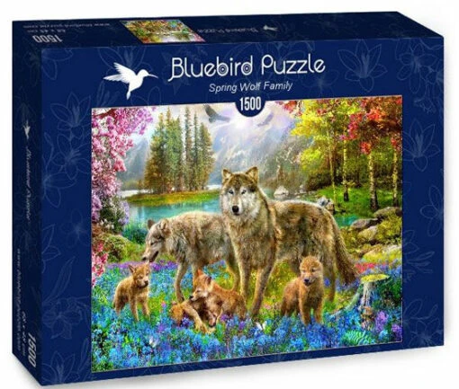 Spring Wolf Family (1500) -Spel Speelgoed Winkel spring wolf family web