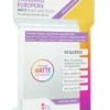 Standard European Card Game Sleeves MATTE (62x94mm) Non-glare (50) -Spel Speelgoed Winkel standard european matte sleeves