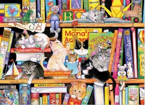 Storytime Kitties (350) - Familiepuzzel -Spel Speelgoed Winkel storytime kitties web