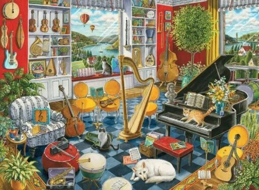 De Muziekkamer (500) -Spel Speelgoed Winkel the music room 500 pieces