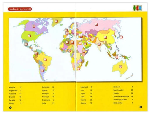 Maxi Loco Boekje: Topografie Wereld (9-12 Jaar) -Spel Speelgoed Winkel topografie2 web