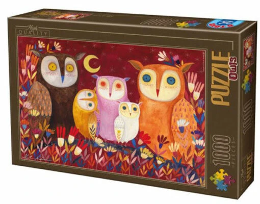 Andrea Kürti - Owls (1000) -Spel Speelgoed Winkel uilen kunstpuzzel web