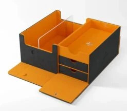 Deckbox Card's Lair 600+ Black/Orange Convertible -Spel Speelgoed Winkel uitzicht deckbox 600